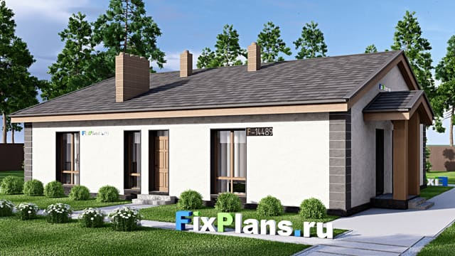 Одноэтажный дом F-14489