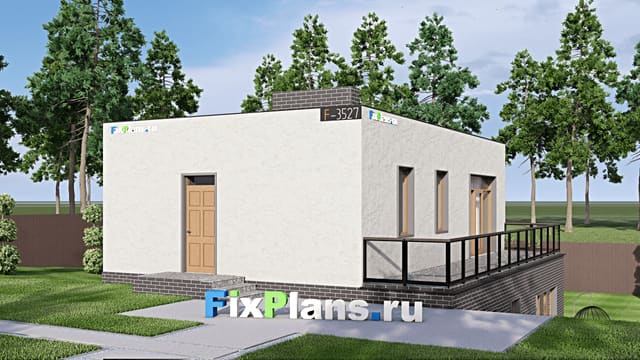 Одноэтажный дом F-3527
