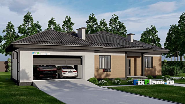 Одноэтажный дом F-4184